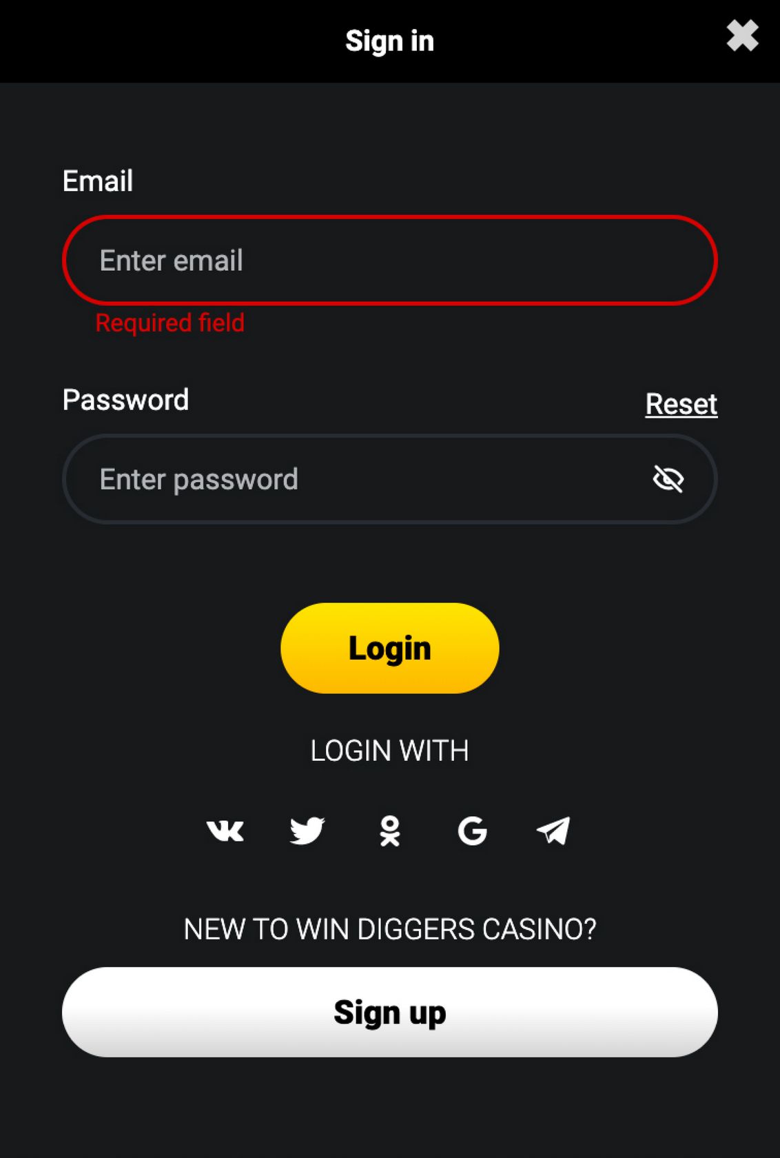 Win Diggers Casino Review
